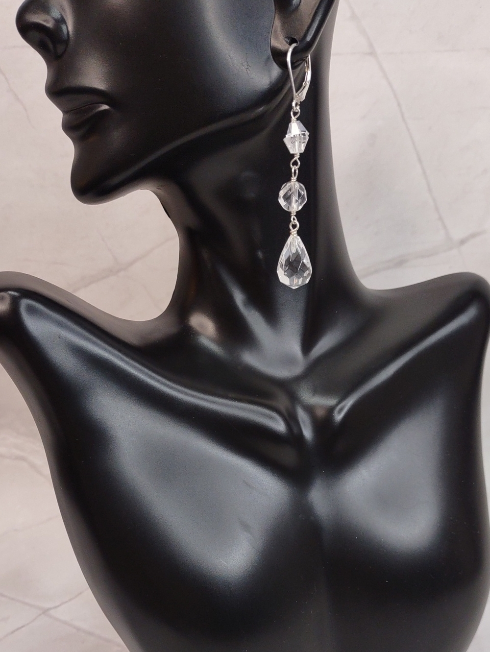 Deb Guyot 925 Herkimer Quartz Crystal Earrings
